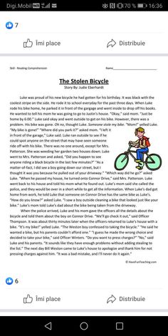 an image of the stolen bicycle page on a tablet screen, with text below it