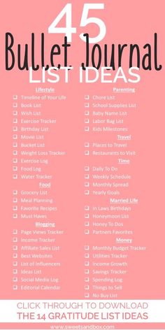 a pink list with the words do it now list ideas on it and an image of a