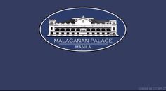 the logo or sign for the hotel maniana palace in manola, italy on a dark blue background