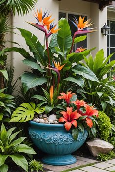 English Cottage Garden Ideas, Cottage Garden Ideas, Potted Plants Outdoor, Large Flower Pots, Diy Flower Pots, Flower Pots Outdoor