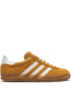 orange/white suede signature 3-Stripes logo logo-embossed tongue round toe front lace-up fastening contrasting heel counter branded insole translucent rubber sole These styles are supplied by a premium sneaker marketplace. Stocking only the most sought-after footwear, they source and curate some of the most hard to find sneakers from around the world. Adidas Gazelle Indoor, Adidas Gazelle Sneaker, Suede Fabric, Shoes Sneakers Adidas, Van Cleef Arpels, Adidas Gazelle, Dolce & Gabbana, Lady Dior, Hermes Birkin