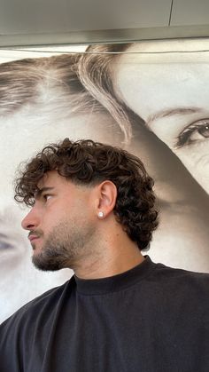 Hairstyles Men Curly Hair, Men’s Curly Hairstyle, Curly Hair Beard, Mens Curly Haircut Mid Length Mullet, Mullets Mens Modern Curly Hair, Curly Hair Men Haircut Mullet, Curly Men Hair, Perm Mullet Men, Mens Curly Hairstyles Short