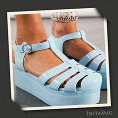 Color: Baby Blue Material: Synthetic Size: 8 Us Heel: 2.5in Back & 2.25in Front Platform Condition: Brand New. No Box, In Shoe Cover Bags. From Jeffrey Campbell, Step Up Your Shoe Game In A Bold And Playful Take On The Classic Fisherman Shoe, This Jelly Sandal In Baby Blue Color Is Featured In A So Chunky Silhouette With An Eye-Catching Platform And Buckle Detailing. -Adjustable Strap -Lined Footbed -Textured Outsole Shoe Cover, Baby Blue Color, Fisherman Sandals, Baby Blue Colour, Shoe Covers, Jelly Sandals, Jeffrey Campbell Shoes, Blue Sandals, Jeffrey Campbell