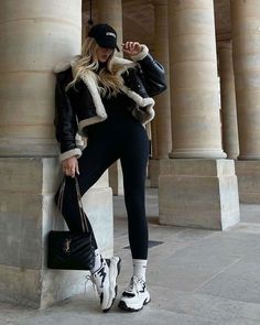 New York Outfits, Cooler Look, Looks Street Style, Looks Black, Cute Winter Outfits