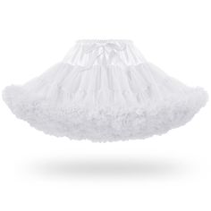 PRICES MAY VARY. MATERIAL--The tulle petticoats for women is made of two layers special pleated soft tulle, plus one Layer soft cotton lining to care your skin.Beautiful,comfortable,refined and breathable. SIZE--This elastic waist short length pettiskirt Waist Size: 20.5-”38.5”(fully stretched);Dress Length: 15.7”. Fit for US size S,M,L.Not a plus size. STYLE--The mini length tulle skirt has two layers special pleated soft tulle to keep the skirt in puffy shape, one Layer soft lining underskirt Petticoat Mini Skirt, Costume Petticoat With Tiered Skirt, Can-can Petticoat For Costume Party, Spring Costume Petticoat With Attached Cancan, Cosplay Petticoat With Attached Cancan, White Costume Skirt With Attached Cancan, Ruffled Tulle Petticoat For Costume Party, Tulle Petticoat With Ruffled Skirt For Costume Party, Tulle Ruffled Petticoat For Costume Party