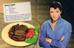 a man standing in front of a plate of food with meat and vegetables on it