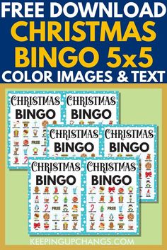 christmas bingo game for kids and adults