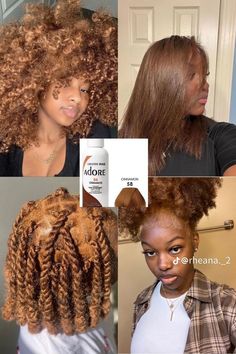 Cute Brown Hair Dye Ideas, Best Hair Colour For Black Women, Cinnamon Natural Hair Black Women, Hair Colours Black Women, Hair Dye Ideas Dark Skin, Cinnamon Adore Hair Color, Hair Dye On Dark Skin Women, Dye Colors For Black People, Hair Dye Dark Skin