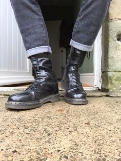 Black Docs, Doc Martens Boots, Heavy Work, Martens Boots, Dark Style, Steel Toe Boots, Dr Martens Boots, Mens Leather Boots