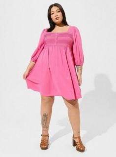 Mini Rayon Slub Pintuck Neck Skater Dress Long Sleeve Skater Dress Plus Size, Plus Size Skater Dresses, Knit Skater Dress, Gin Fizz, Mini Skater Dress, Dress Images, Torrid Dresses, Spring Dress, Awesome Stuff