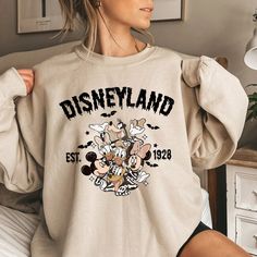 Vintage Disneyland Est 1928 Halloween Sweatshirt