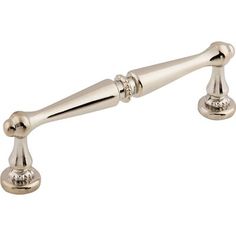 an antique style pull handle with two knobs on each side and three balls on the end