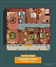 the floor plan for joyce's house