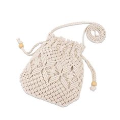 Knitted Tassel Bag Beach Women Bag woven Bag-Aria Doejay Casual Woven Canvas Bag For Vacation, Vacation Cotton Shoulder Bag With Adjustable Strap, Casual Woven Pouch Straw Bag, Casual Woven Hobo Pouch Bag, Casual Woven Hobo Bag In Pouch Shape, Casual Woven Straw Pouch Bag, Summer Woven Pouch Bag, Casual Woven Crochet Pouch Bag, White Woven Shoulder Beach Bag