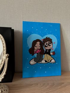 картина Couples Art Project, Tufting Diy, Couple Painting, Aesthetic Couple, Art & Craft Paint, Cartoon Painting, Diy Canvas Art Painting, Mini Canvas Art