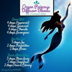 Disney Ocean, Essential Oil Roller Blends, Oil Roller Blends, Ocean Princess, Essential Oils Lavender, Roller Blends