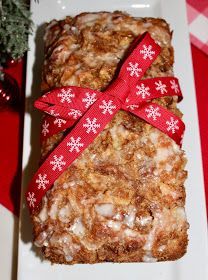 two pieces of granola on a plate with a red ribbon tied around the edge