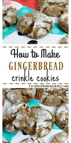 how to make gingerbread crinkle cookies