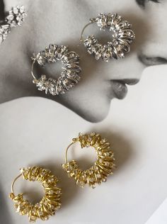 Gorgeous, gold-plated Freya hoops, encrusted with sparkling zirconia, will add an element of timeless elegance to any look. Their classic design is updated with a modern twist, giving you the perfect finishing touch to any ensemble. Can you feel the glamour?