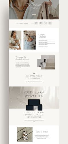 Coaching sales funnel templates kajabi landing page template Kajabi Sales Page Template, Stationery Website Design, Minimal Web Design Landing Pages, Jewelry Landing Page, Webinar Landing Page, About Page Website Design, Website Services Page Design, Minimal Website Design Inspiration, Course Landing Page Design