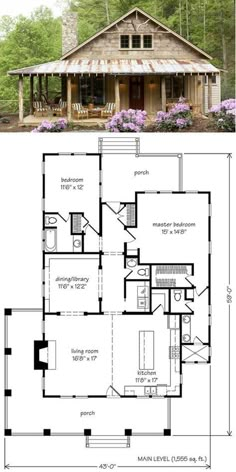 two story house plans with porches and an open floor plan for the living room