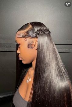 Wig Installation, Side Braids, Frontal Wig Hairstyles, Hd Lace Wig, Birthday Hairstyles, Quick Weave Hairstyles, Full Frontal, Quick Braided Hairstyles, Frontal Hairstyles