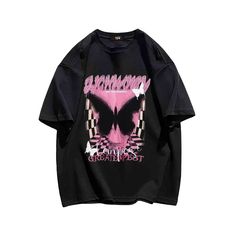 Introducing our latest addition to the Hip Kiwi collection - the Pink Black Butterfly T-shirt. This stylish and unique t-shirt features a beautiful butterfly design in shades of pink and black, making it a perfect addition to any wardrobe. Made from high-quality cotton, this t-shirt is not only comfortable to wear but also durable, ensuring long-lasting use. The design is printed using state-of-the-art technology, resulting in vibrant colors and sharp details. Pink Black Butterfly, Butterfly T Shirt, Unique T Shirt, Black Butterfly, Art Technology, Shades Of Pink, Butterfly Design, Pink And Black, Art And Technology