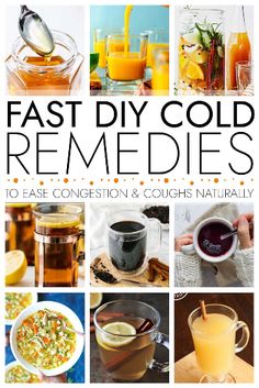 the cover of fast diy cold remedies to ease congestion and cough naturally