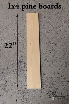 the measurements for a wooden board are shown