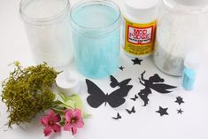 the supplies needed to make this diy fairy craft