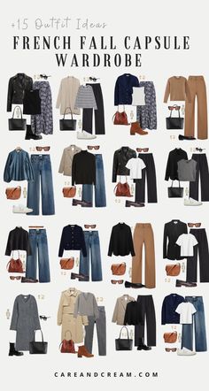 French Fall Fashion, French Fall Outfits, Style Parisian Chic, Layering Basics, French Capsule Wardrobe, French Clothing, Parisian Chic Style, Capsule Wardrobe Essentials, Capsule Wardrobe Outfits