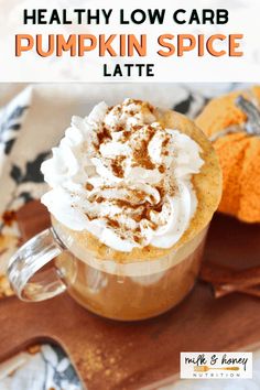 healthy low carb pumpkin spice latte