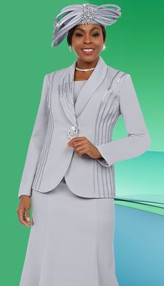 Fifth Sunday 52869-PL ( 3pc PeachSkin Ladies Skirt Suit For Sunday ) Skirts With Blazers, Skirt Suits For Women Classy, Suits For Women Classy, Blazers For Ladies, Skirt Suits For Women, Church Suits And Hats, Women Church Suits, Women Church, Church Suits