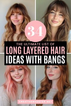 Click for More ➡️ | Save for Later ❤️  Get ready to transform your look with these 34 stunning long layered haircuts with bangs for 2024. From soft waves to edgy cuts, discover the trendiest styles, colors, and layering techniques that will have everyone asking, "Who’s your stylist?" Find your perfect hairstyle inspiration and step into the new year with confidence!  #HairInspo #LongHairGoals #LayeredHair #Bangs #HairTrends2024 #Hairstyles #HairTransformation #HairIdeas #HairColor #HairGoals Long Layers With French Bangs, Lib With Bangs, Long Layers With Face Framing Bangs, Hair Styles For Long Hair With Bangs, Wispy Bangs Layered Hair, Long Hair Wispy Bangs, Long Layered Haircuts Curtain Bangs, Long Hair Cuts With Bangs, Long Layered Haircut With Bangs