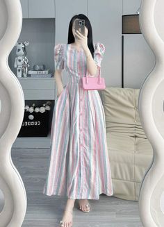 Chinese Long Dress, Cute Sleepwear, Fashion Sewing Tutorials, Cute Dress Outfits, T Dress, Dress Indian Style, Stylish Dress Book, Easy Trendy Outfits, Stylish Dress Designs