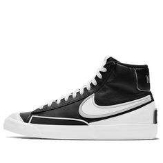 Nike Blazer Mid 77 Infinite, Blazers Nike, Black White Sneakers, Nike Blazer Mid 77, Mens Shoes Black, Nike Blazer Mid, White Shoes Sneakers, Nike Blazers Mid, Black And White Sneakers