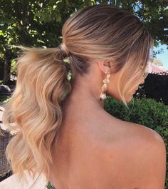 Wedding Ponytail Hairstyles, Styles Ponytail, Low Ponytail Hairstyles, Pony Hairstyles, Elegant Ponytail, High Ponytail Hairstyles, Ponytail Hairstyles Easy, Ball Hairstyles, A Ponytail