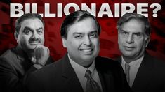 three men in suits and ties are looking at the camera with words on it that say,'billionaire? '