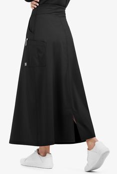 UA Butter-Soft STRETCH Women's Long Scrub Skirt, Nurse Scrub Skirts Skirt Scrub, Nurse Scrub Dress, Nursing Scrubs Outfits, Scrub Skirt, Scrub Skirts, Women's Lab Coat, Nurse Outfit Scrubs, Medical Scrubs Fashion, 12 Hour Shifts