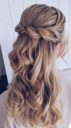 Bridal Half Up Half Down, Wedding Hairstyles Bridesmaid, Bridesmaid Hair Half Up, Wedding Hairstyles Half Up Half Down, Hairstyles Curly, Hairstyles Braids, Half Up Half Down Hair