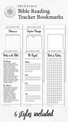 the printable bible reading tracker bookmarks