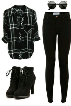 Everyday Goth Outfits, Goth Outfits Winter, Edgy Outfits Grunge, 90s Outfit Ideas, Everyday Goth, Looks Adidas, Flannel Fashion, Flannel Outfits, Black Flannel