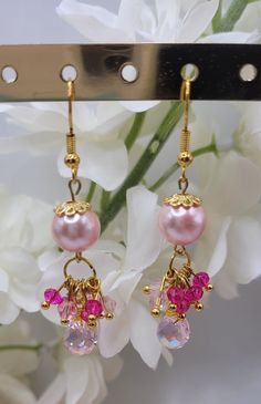 Baroque pink boho pearl and crystal earring Pink Baroque, Pink Boho, Crystal Earrings, Favorite Jewelry, Beautiful Jewelry, Jewelry Earrings Dangle, Beaded Jewelry, Etsy Earrings, Dangle Drop Earrings