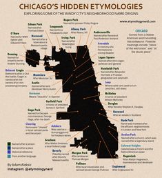 the chicago's hidden etymoloies infograph