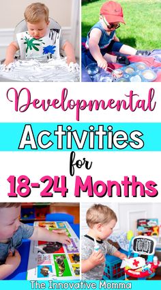 several different activities for children to play with