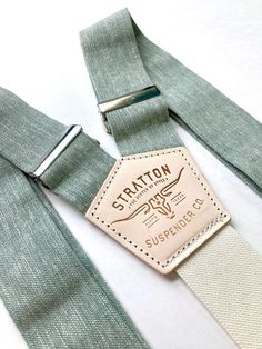 Seaglass Linen Button-On Suspenders Set – Stratton Suspender Co. Classic Adjustable Belts And Suspenders For Everyday, Classic Adjustable Belts And Suspenders For Summer, Vintage Adjustable Belts And Suspenders For Everyday Use, Adjustable Belts And Suspenders For Summer, Vintage Belts And Suspenders With Adjustable Straps, Sea Glass Wedding, Vintage Suspenders, Plain White T's, Cowboy Gear