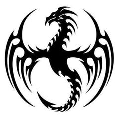 Dragon Decal For cars, windows, walls, doors, laptops and more Dragon Tattoo Vector, Dragon Tattoo Stencil, Black And White Graphics, Dragons Tattoo, Molecule Tattoo, Tattoo Diy, Chinese Dragon Tattoos, Dragon Silhouette, Dragon Tattoo For Women