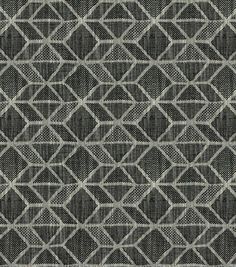 an abstract black and white pattern on fabric