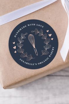 Rose Gold & Navy Whisk Bakery Thank You Class Sewing Business Logo, Business Tag, Navy And Rose Gold, Pastry Logo, Bakery Names, Modern Bakery, Dessert Logo, Sweet Logo, Baking Logo Design