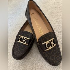 Calvin Klein Logo Loafers, Size 7.5 Brand New Without A Box Calvin Klein Shoes Women, Calvin Klien, Calvin Klein Shoes, Women's Loafers, Calvin Klein Woman, Box Color, Womens Calvin Klein, Loafers For Women, A Box